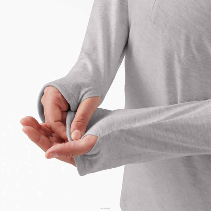 vrouwen Dickies plus zonneshirt met koelprestaties asgrijs (ag) kleding 6F0X1640