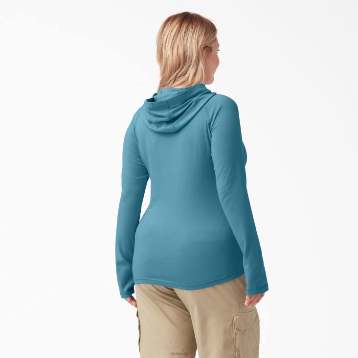 vrouwen Dickies plus zonneshirt met koelprestaties diepe lucht (esd) kleding 6F0X1644