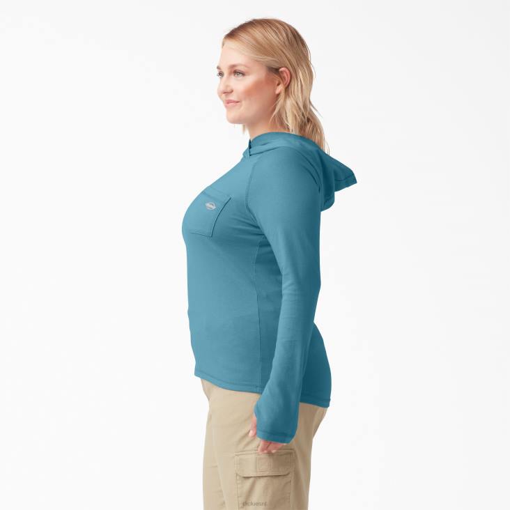 vrouwen Dickies plus zonneshirt met koelprestaties diepe lucht (esd) kleding 6F0X1644