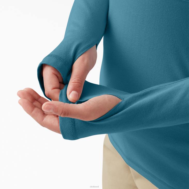 vrouwen Dickies plus zonneshirt met koelprestaties diepe lucht (esd) kleding 6F0X1644