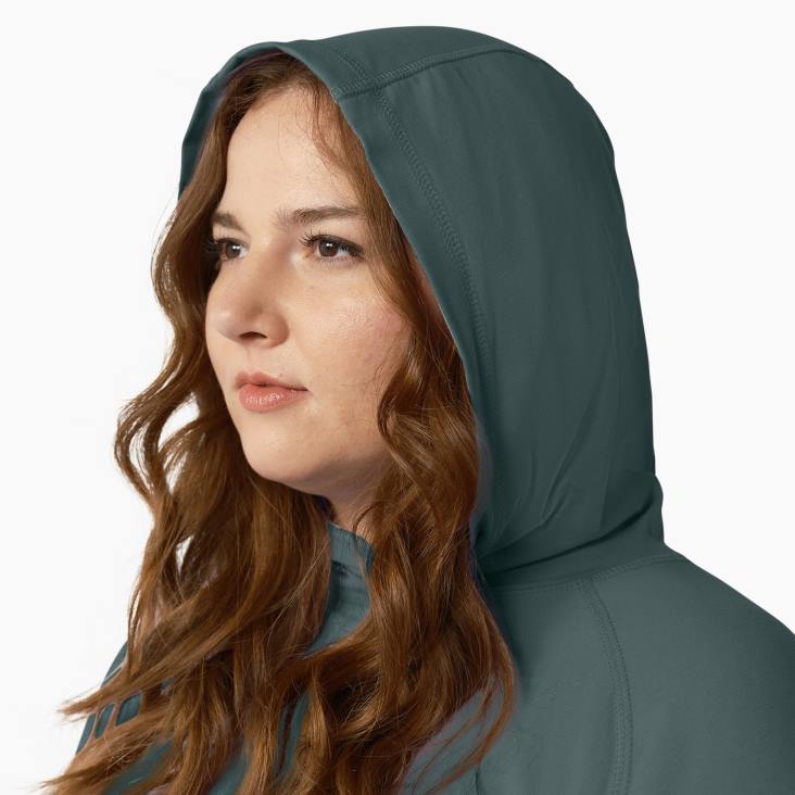 vrouwen Dickies plus zonneshirt met koelprestaties lincoln groen (ln) kleding 6F0X1647