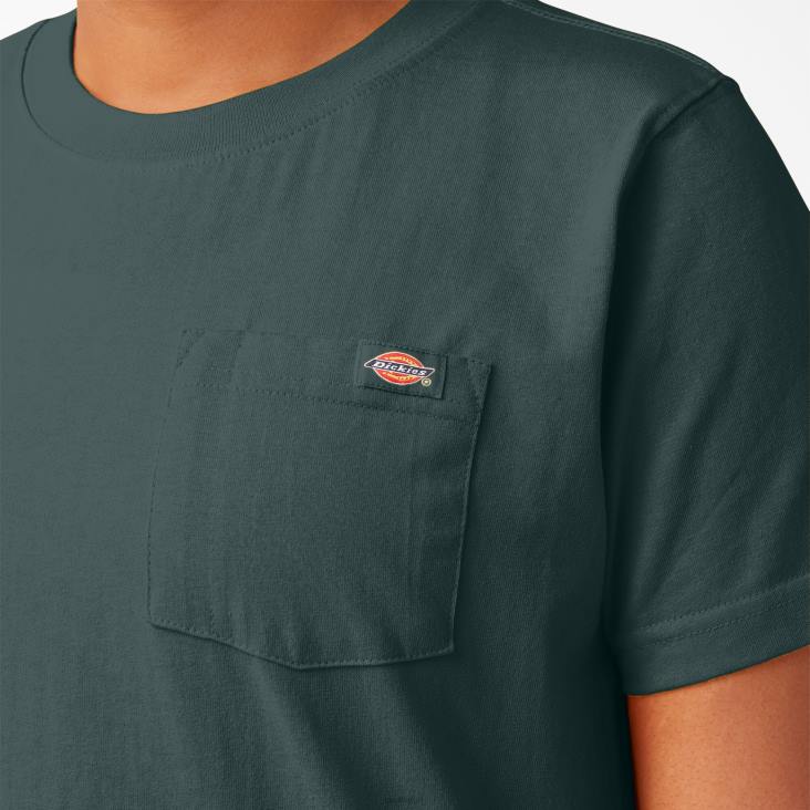 vrouwen Dickies plus zwaargewicht T-shirt met korte mouwen lincoln groen (ln) kleding 6F0X1972