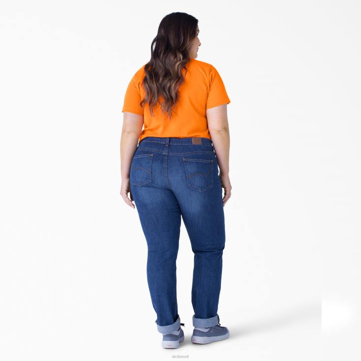 vrouwen Dickies plus zwaargewicht T-shirt met korte mouwen oranje (of) kleding 6F0X1974