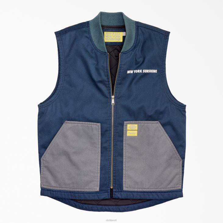 Heren Dickies New York Sunshine Twill Install teamvest donker marineblauw (dn) kleding 6F0X1185