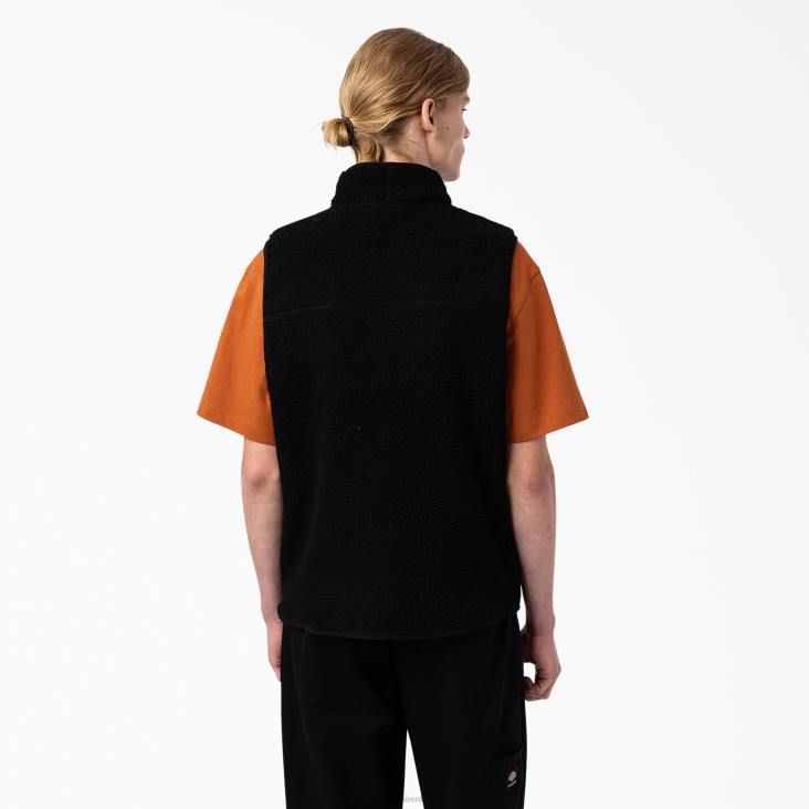 Heren Dickies rood parachutevest zwart (bk) kleding 6F0X1120