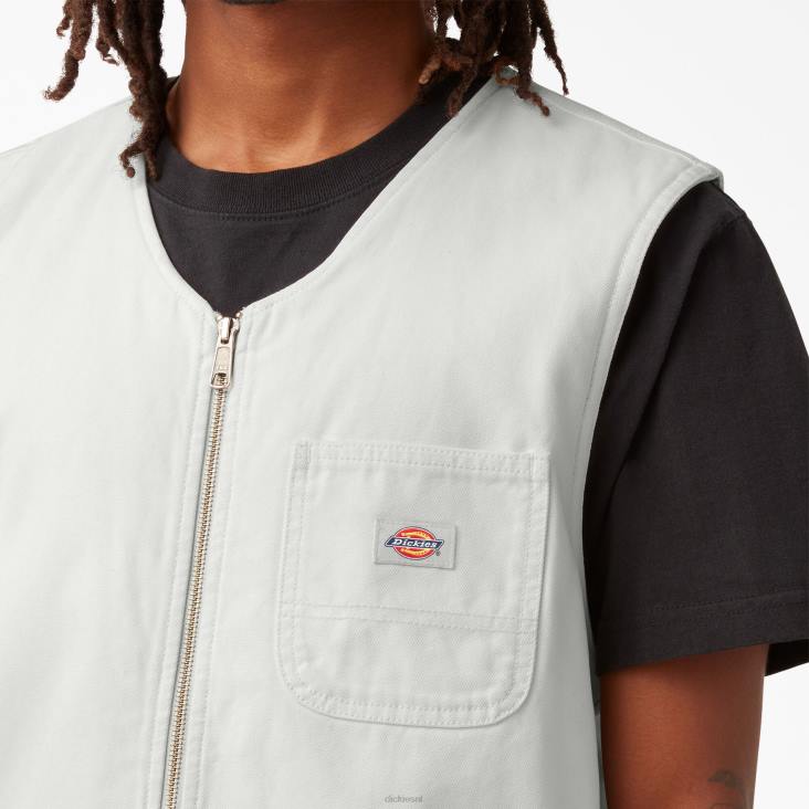 Heren Dickies stonewashed eend timmermansvest versteende wolk (s2c) kleding 6F0X1056