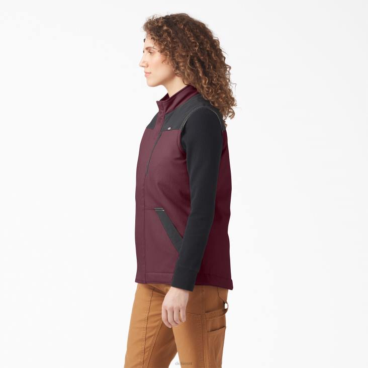 vrouwen Dickies duratech renegade-vest bordeaux (door) kleding 6F0X2339