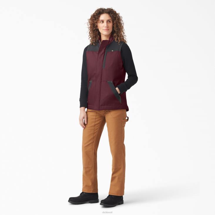 vrouwen Dickies duratech renegade-vest bordeaux (door) kleding 6F0X2339
