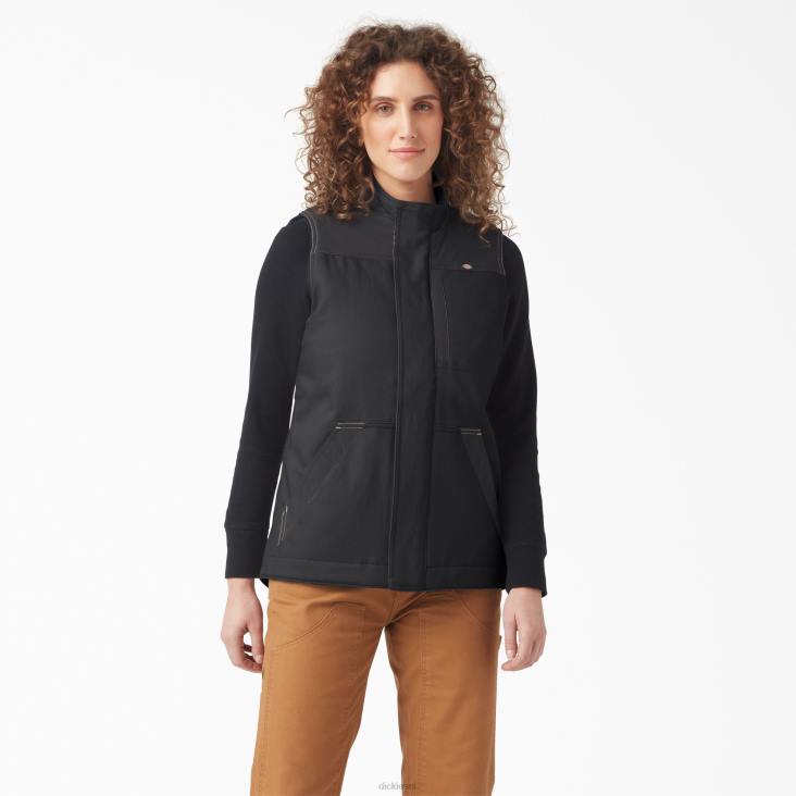 vrouwen Dickies duratech renegade-vest zwart (bkx) kleding 6F0X2338