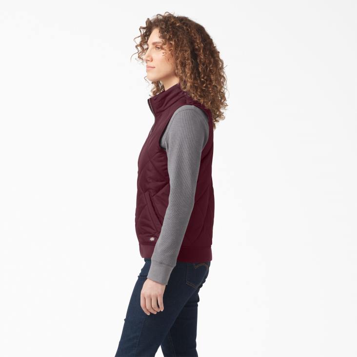 vrouwen Dickies gewatteerd vest bordeaux (door) kleding 6F0X2296