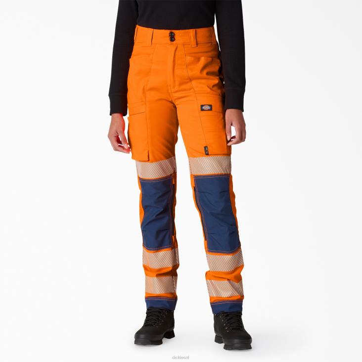 vrouwen Dickies hi vis performance broek normaal werk kleding 6F0X1877