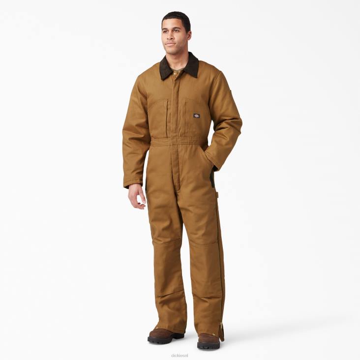 Heren Dickies eend geïsoleerde overall bruine eend (bd) werk kleding 6F0X1348