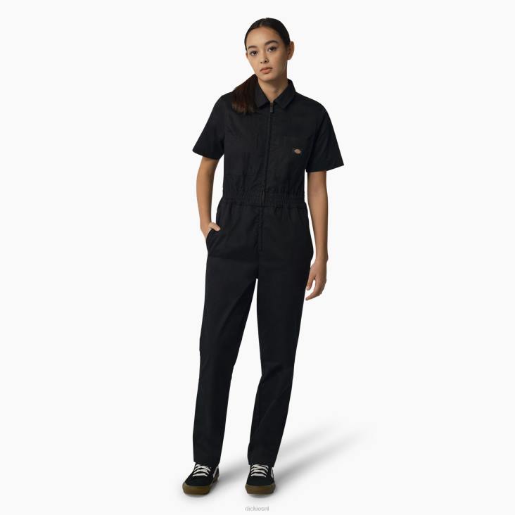 vrouwen Dickies vale overall zwart (bkx) werk kleding 6F0X1938