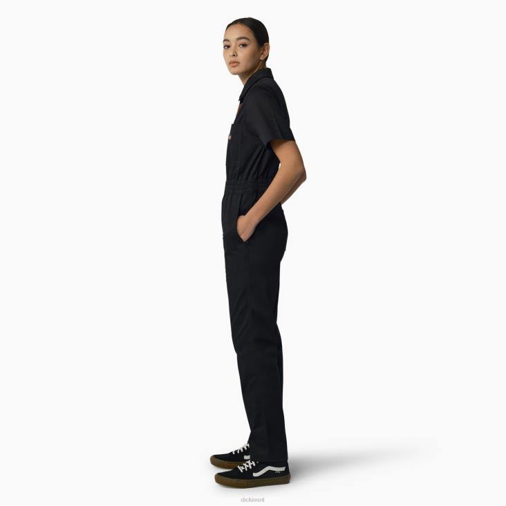 vrouwen Dickies vale overall zwart (bkx) werk kleding 6F0X1938