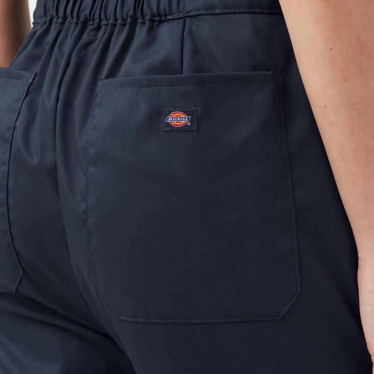 vrouwen Dickies verkoelende overall met korte mouwen donker marineblauw (dn) werk kleding 6F0X1545