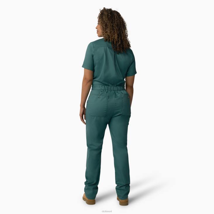 vrouwen Dickies verkoelende overall met korte mouwen lincoln groen (ln) werk kleding 6F0X1546