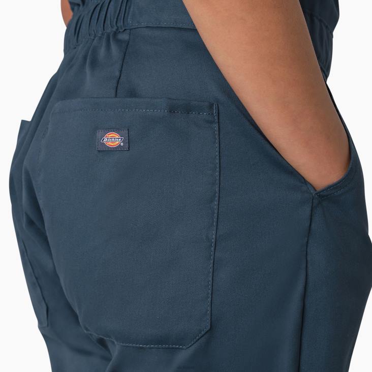 vrouwen Dickies verkoelende overall met korte mouwen luchtmacht blauw (af) werk kleding 6F0X1543