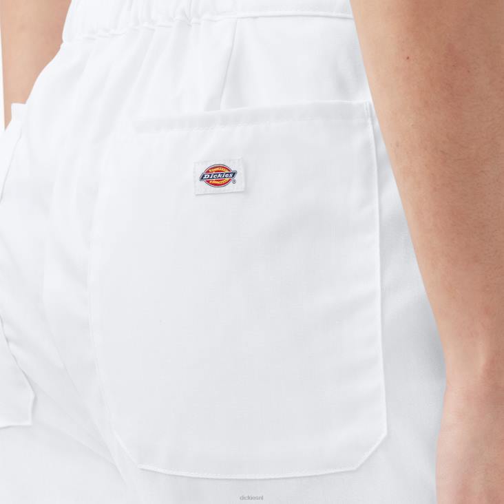 vrouwen Dickies verkoelende overall met korte mouwen wit (wh) werk kleding 6F0X1548