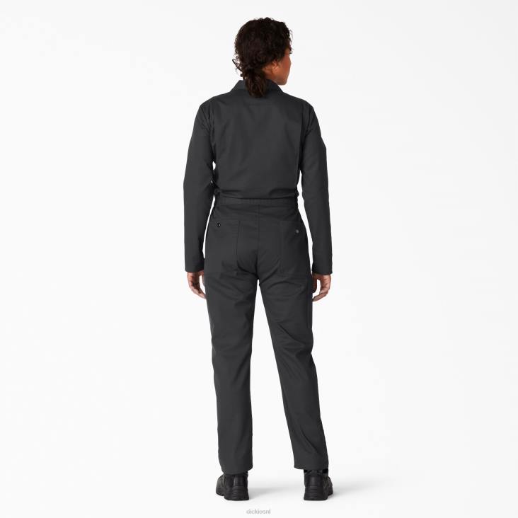vrouwen Dickies verkoelende overall met lange mouwen zwart (bk) werk kleding 6F0X1616