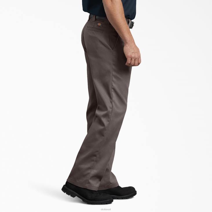 Heren Dickies 874 flexwerkbroek donkerbruin (db) werk kleding 6F0X23