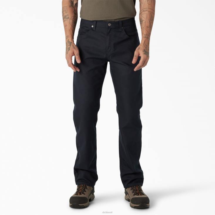 Heren Dickies eendenbroek met normale pasvorm stonewashed donker marineblauw (sdn) werk kleding 6F0X137