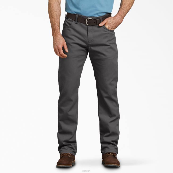 Heren Dickies eendenbroek met normale pasvorm stonewashed grijs (ssl) werk kleding 6F0X139