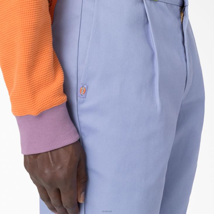 Heren Dickies hersendood geverfde 874 werkbroek lavendel (was) werk kleding 6F0X246