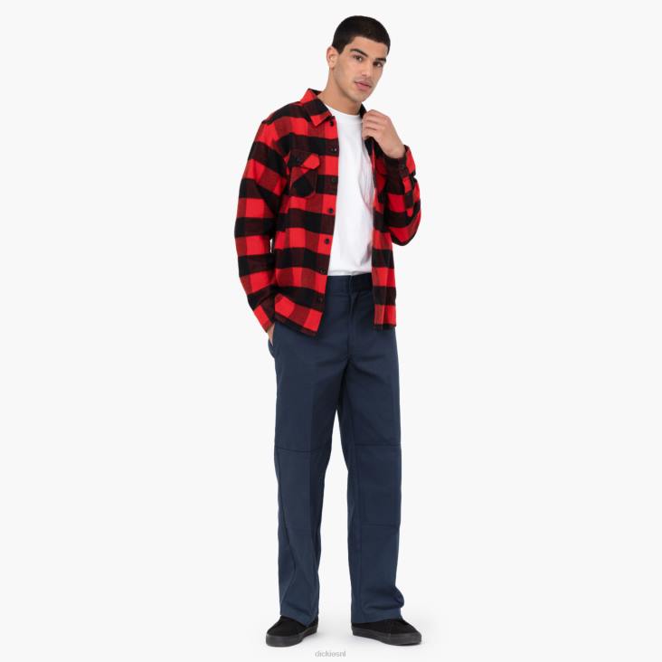 Heren Dickies losse werkbroek met dubbele knie donker marineblauw (dn) werk kleding 6F0X29