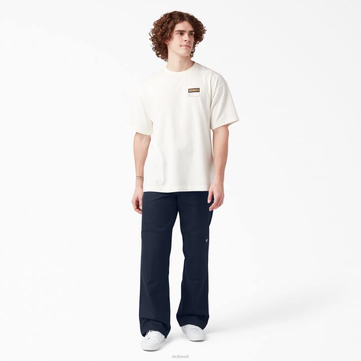 Heren Dickies losse werkbroek met dubbele knie donker marineblauw (dn) werk kleding 6F0X29