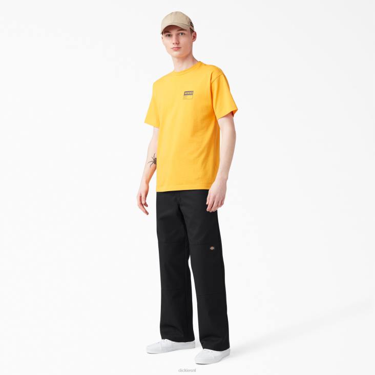 Heren Dickies losse werkbroek met dubbele knie zwart (bk) werk kleding 6F0X26
