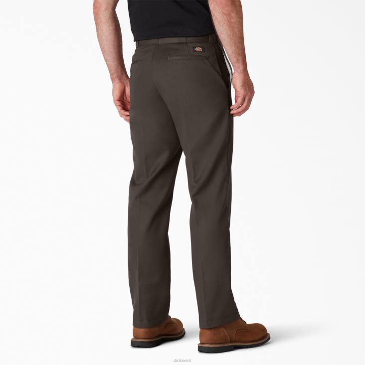 Heren Dickies originele 874 werkbroek donkerbruin (db) werk kleding 6F0X4