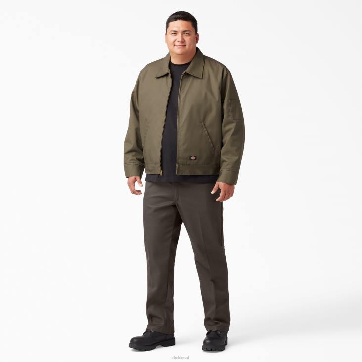 Heren Dickies originele 874 werkbroek donkerbruin (db) werk kleding 6F0X4