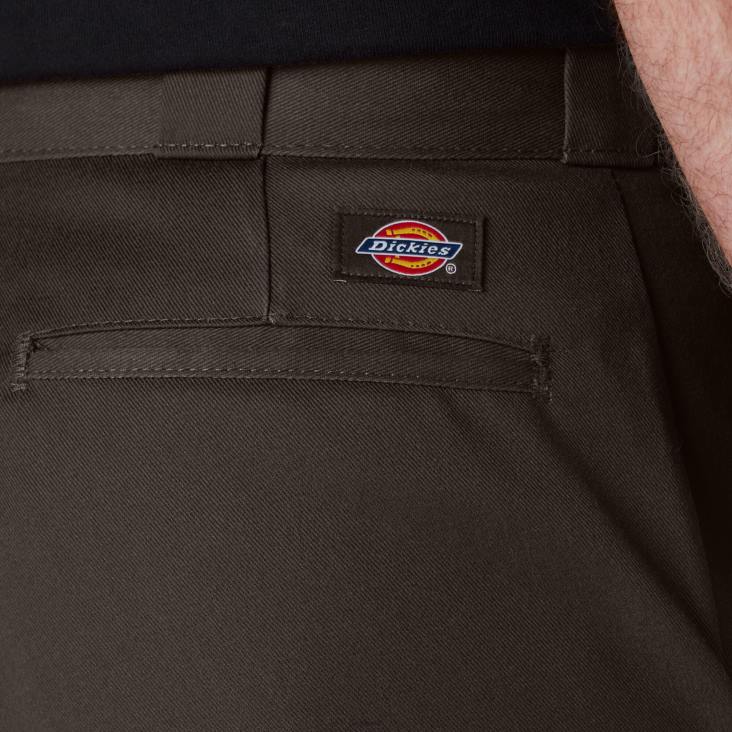 Heren Dickies originele 874 werkbroek donkerbruin (db) werk kleding 6F0X4