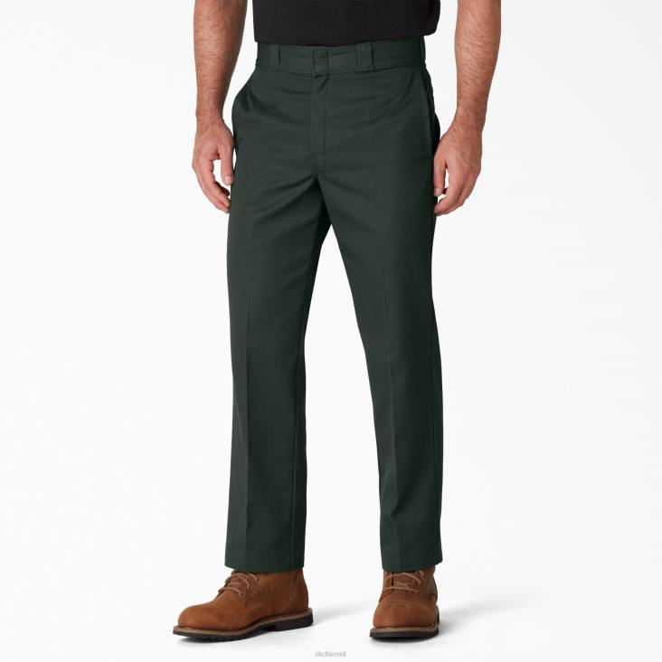 Heren Dickies originele 874 werkbroek jager groen (gh) werk kleding 6F0X8