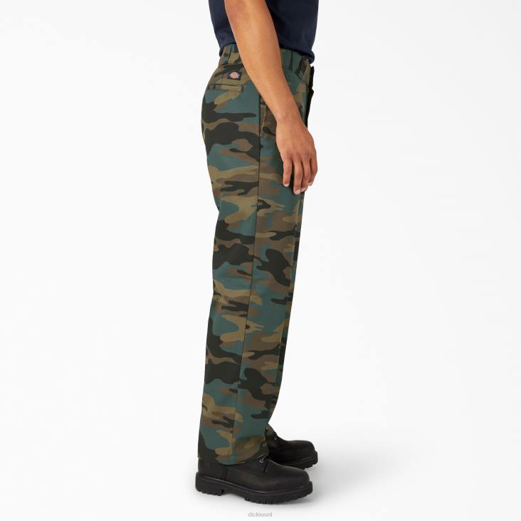 Heren Dickies originele 874 werkbroek jager groene camo (hrc) werk kleding 6F0X9