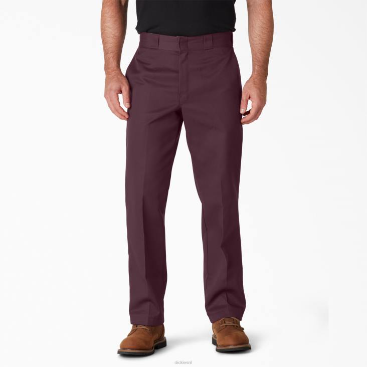Heren Dickies originele 874 werkbroek kastanjebruin (meneer) werk kleding 6F0X13