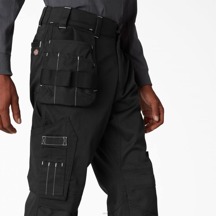 Heren Dickies performance werkkleding universele holsterbroek zwart (ubk) werk kleding 6F0X236