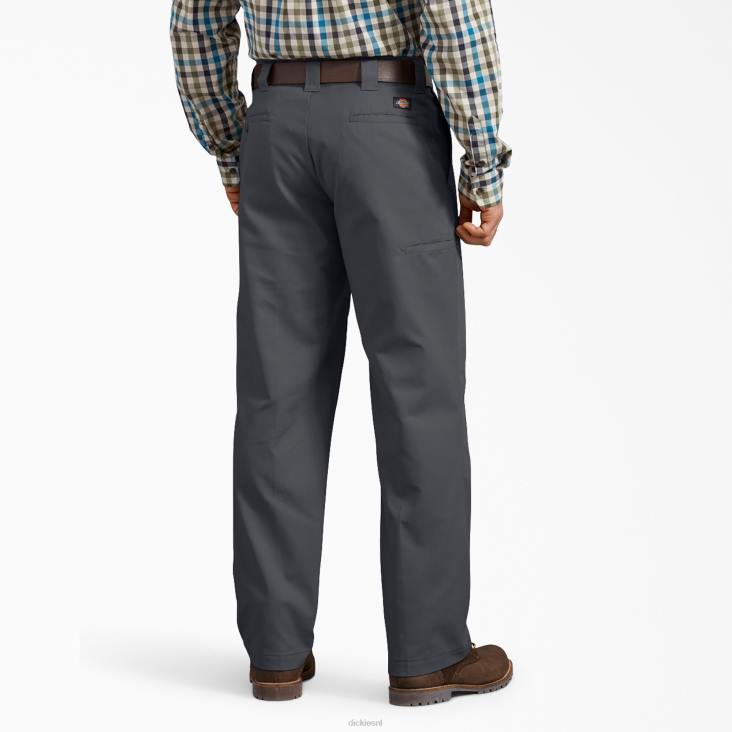 Heren Dickies regular fit broek met actieve taille antracietgrijs (ch) werk kleding 6F0X169