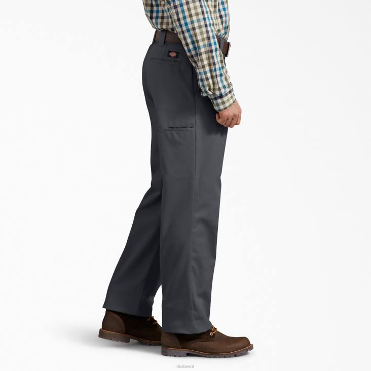 Heren Dickies regular fit broek met actieve taille antracietgrijs (ch) werk kleding 6F0X169