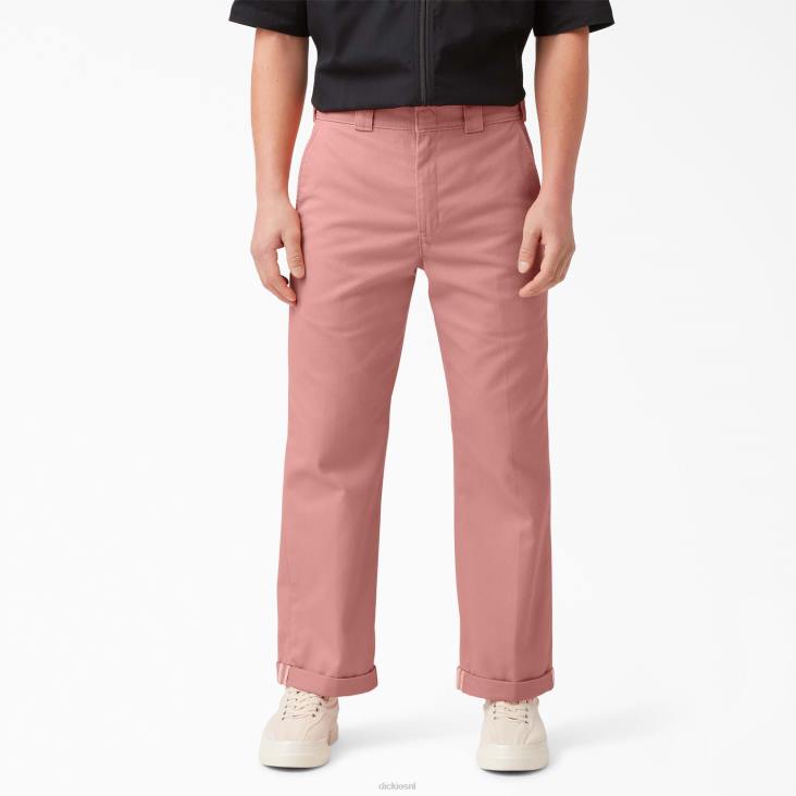 Heren Dickies regular fit twill werkbroek met boorden stonewashed rozet (s2r) werk kleding 6F0X289