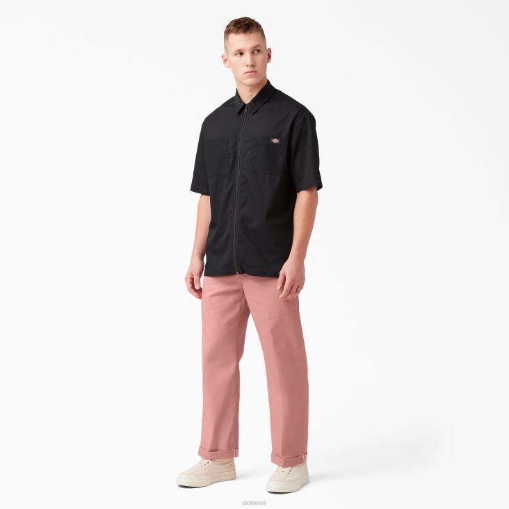 Heren Dickies regular fit twill werkbroek met boorden stonewashed rozet (s2r) werk kleding 6F0X289