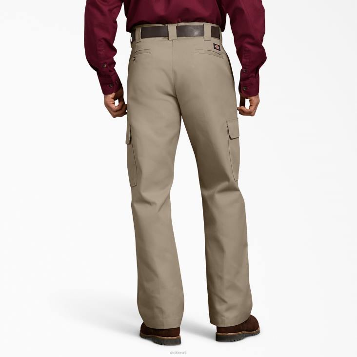Heren Dickies relaxte cargo werkbroek woestijnzand (ds) werk kleding 6F0X128