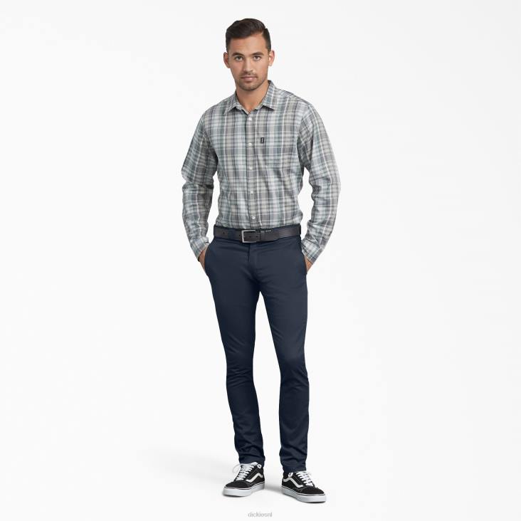 Heren Dickies skinny fit werkbroek donker marineblauw (dn) werk kleding 6F0X149