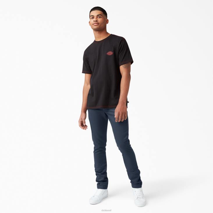 Heren Dickies skinny fit werkbroek donker marineblauw (dn) werk kleding 6F0X149