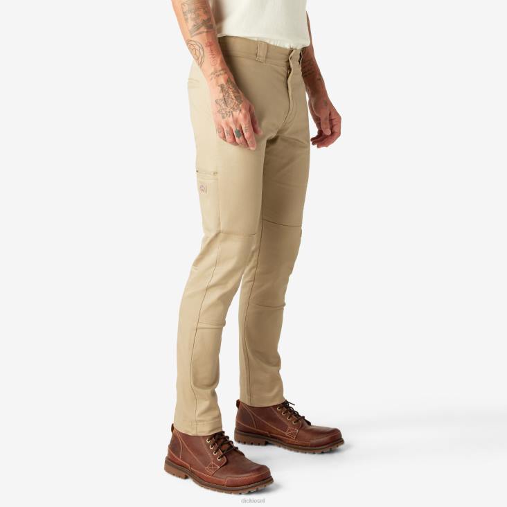 Heren Dickies skinny fit werkbroek met dubbele knie woestijnzand (ds) werk kleding 6F0X44
