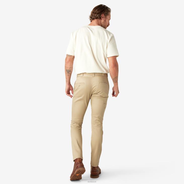 Heren Dickies skinny fit werkbroek met dubbele knie woestijnzand (ds) werk kleding 6F0X44