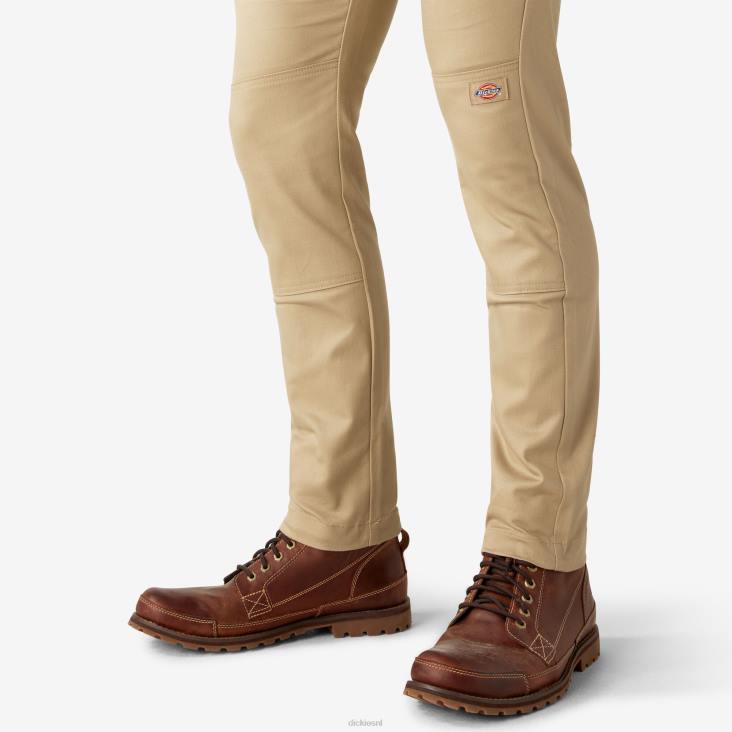 Heren Dickies skinny fit werkbroek met dubbele knie woestijnzand (ds) werk kleding 6F0X44