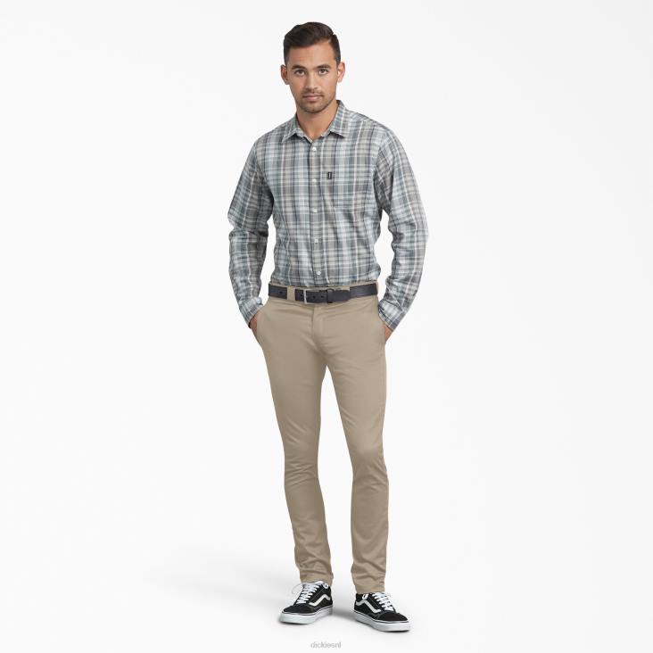 Heren Dickies skinny fit werkbroek woestijnzand (ds) werk kleding 6F0X150