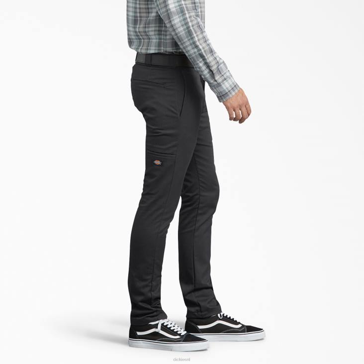Heren Dickies skinny fit werkbroek zwart (bk) werk kleding 6F0X147