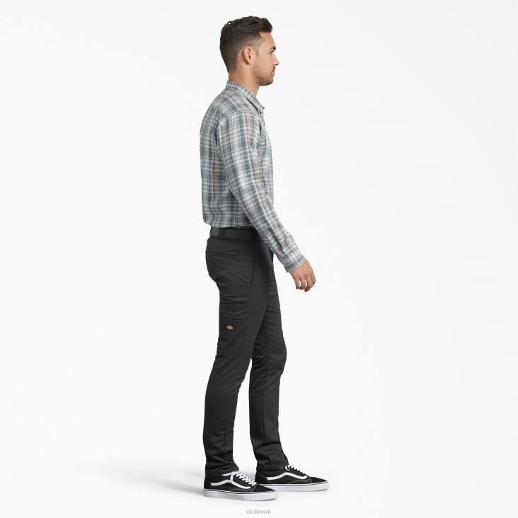 Heren Dickies skinny fit werkbroek zwart (bk) werk kleding 6F0X147